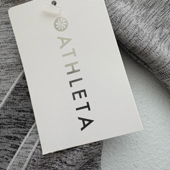 Athleta Gray Crew Neck Cropped Sweater - Picture 3 of 7